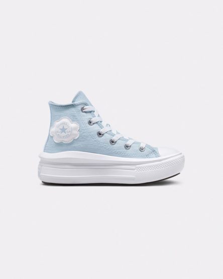 Topanky Na Platforme Converse Chuck Taylor All Star Move Cloud Patch Vysoke Dievcenske Modre | SK CBHXL5